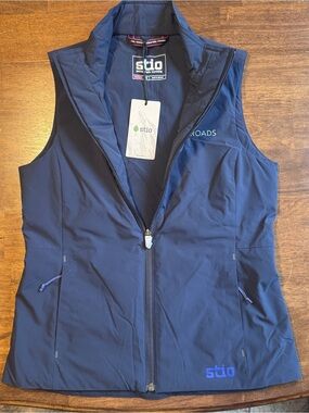 Stio Fernos Insulated Vest Women’s XS Mountain Shadow Full Zip Hiking